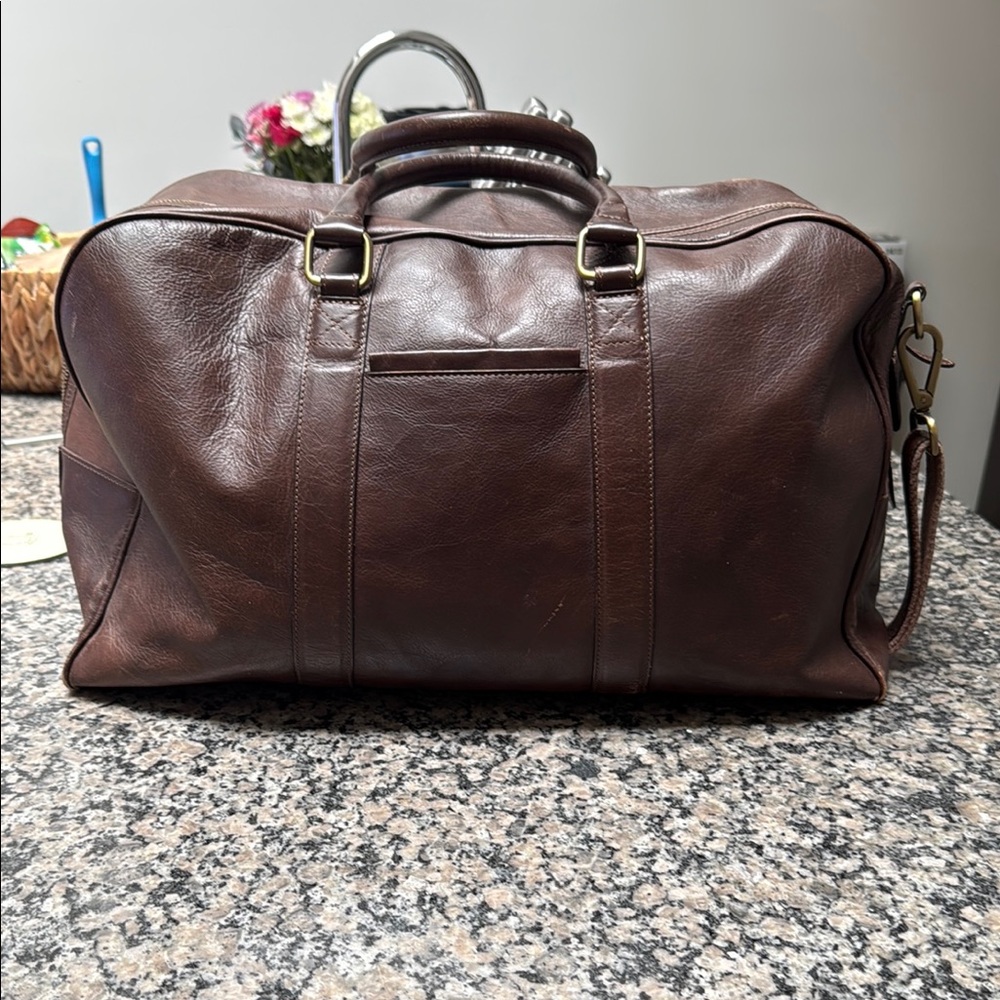 MADE IN ITALY Italian Leather Brown Leather Men's Bag
